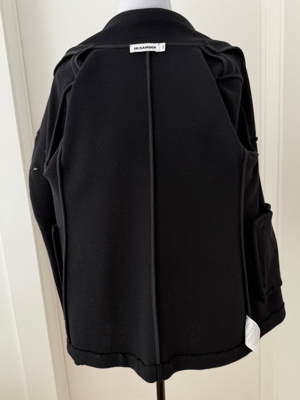 JIL SANDER Knit Wool Double Breasted Jacket Blazer Minimalist Quiet Luxury Chic - Picture 12 of 17